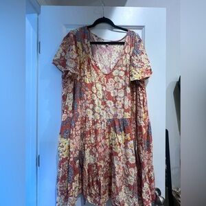 True Craft Floral Dress 4X